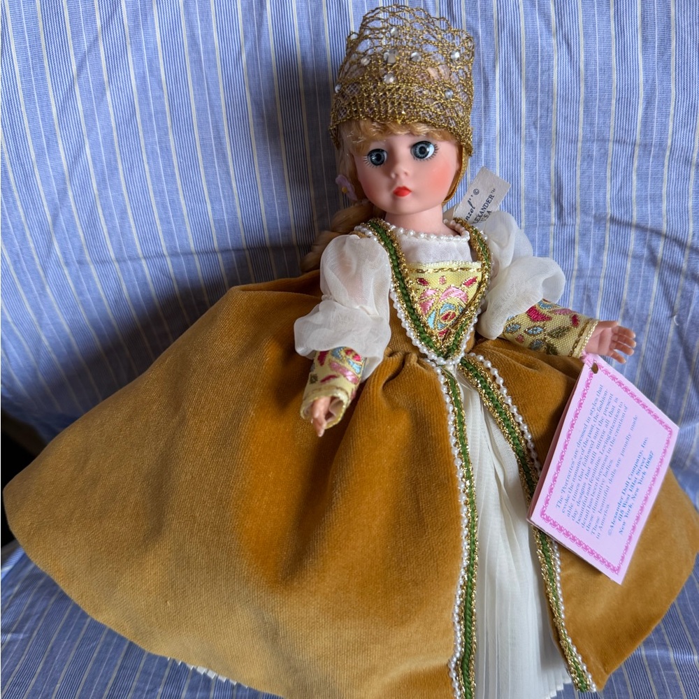 Rapunzel 10” Elegant Doll with Gold Dress and Crown Madame Alexander
